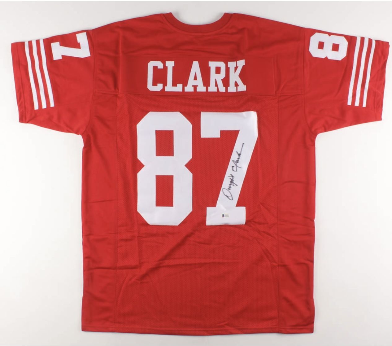 Dwight Clark 49ers Autographed Jersey 