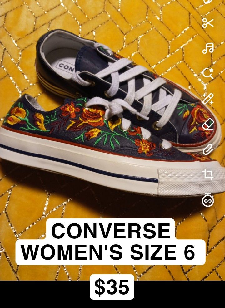 Embroidered Women's Converse
