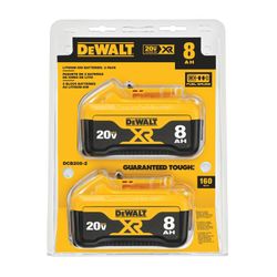 (NEW) DeWalt 20V MAX XR Batteries ( 8AH Lithium Ion )