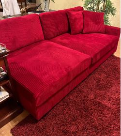 LIKE NEW RED SOFA