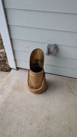 Vintage Brass Coal Scuttle Bucket
