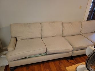 Pottery barn couch ,10 feet sofa