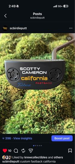 Custom Scotty Cameron Fastback California