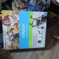 Rollator With Seat And Storage Walker