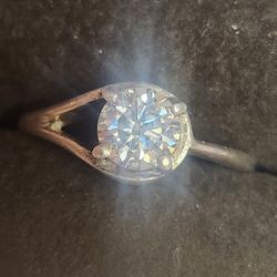 1.30ct Moissanite Engagement Ring 