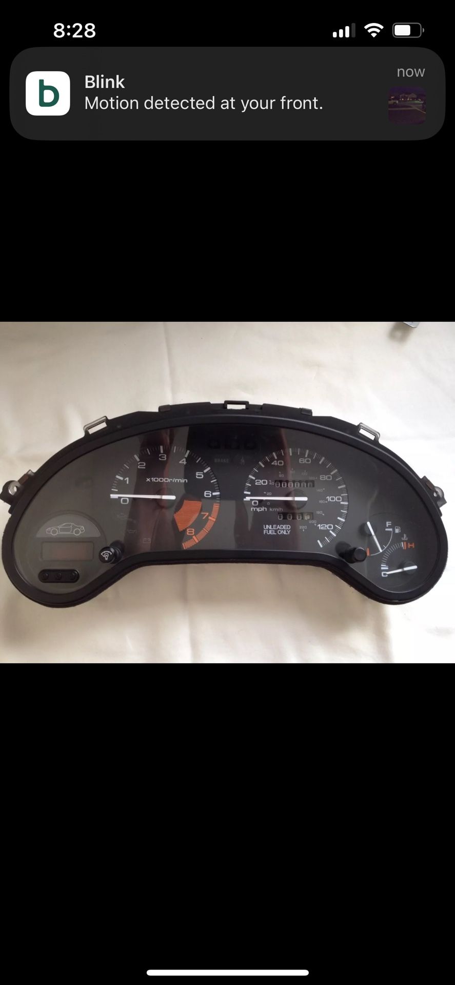 RARE "0" miles Honda Civic Del Sol CRX Sir EG2 Gauge Speedometer Cluster
