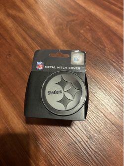Steelers metal hitch cover