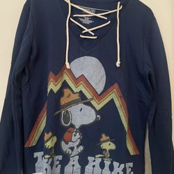Snoopy Take A Hike Sweater New Size L