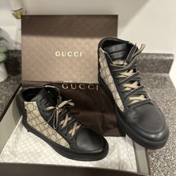 Men's Gucci sneakers Gucci Mir soft/Tessuto GG Supreme beige/Ebony 9.5 G
