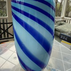 vintage hand blown glass vase 