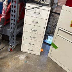 Small Metal Seven Drawer Organizer/Toolbox