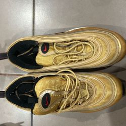 Authenticity Guarantee Nike Air Max 97 OG QS Metallic Gold Varsity Red White