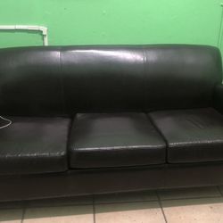 Faux leather brown 3 seat Sofa