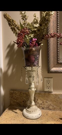 Candle and flower holder