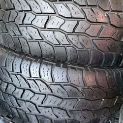 LT275/65R18 10 ply  2 used tires cooper A/T3