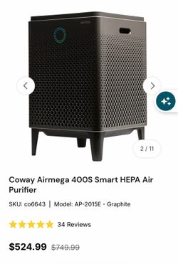 Coway Airmega 400S Smart HEPA Air Purifier