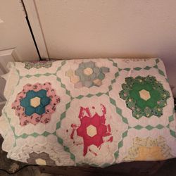 Handmade quilts made by my Great grandmother