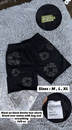 Denim tear shorts