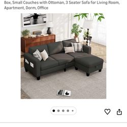 Brand New Couch. Dark Grey
