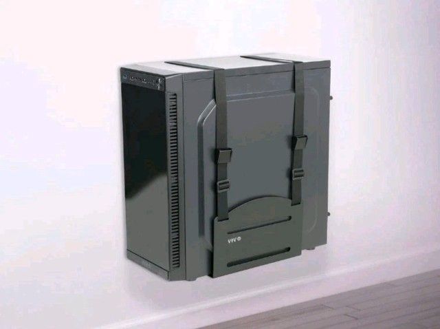 VIVO PC Wall Mount Bracket - Steel Adjustable Holder for Computer Tower, Open Fr