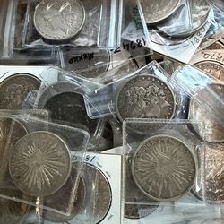 DIFFERENT DATES SILVER MORGAN DOLLARS