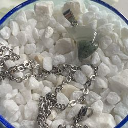 ✔️ New natural stone mini moon necklace