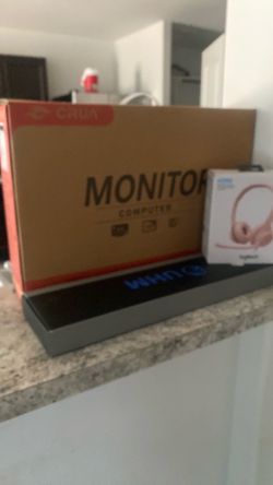 New computer and headset and light up keyboard