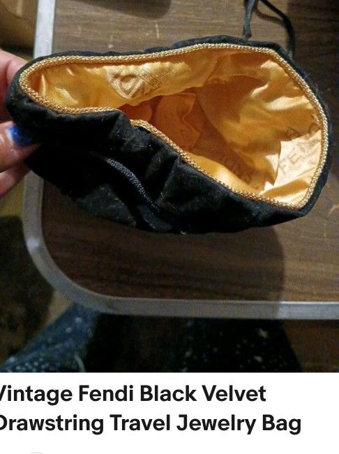 Vintage Fendi Travel Jewelry Bag