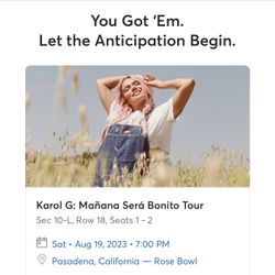 Karol G Tickets 