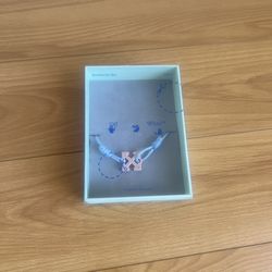 Off White Arrow Crystal Bracelet Light Blue Pink Brand New with Box Authentic
