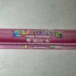 Elements Pink Rolling Papers king size
