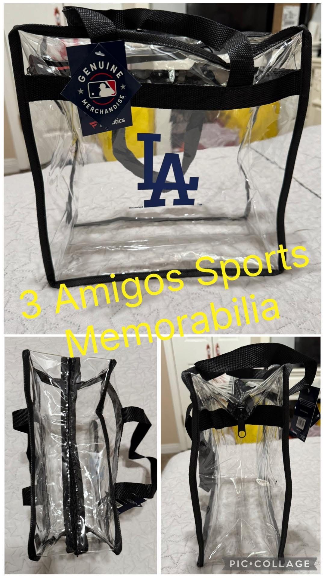 New Los Angeles Dodgers Clear Zippered Tote (Stadium Approved)