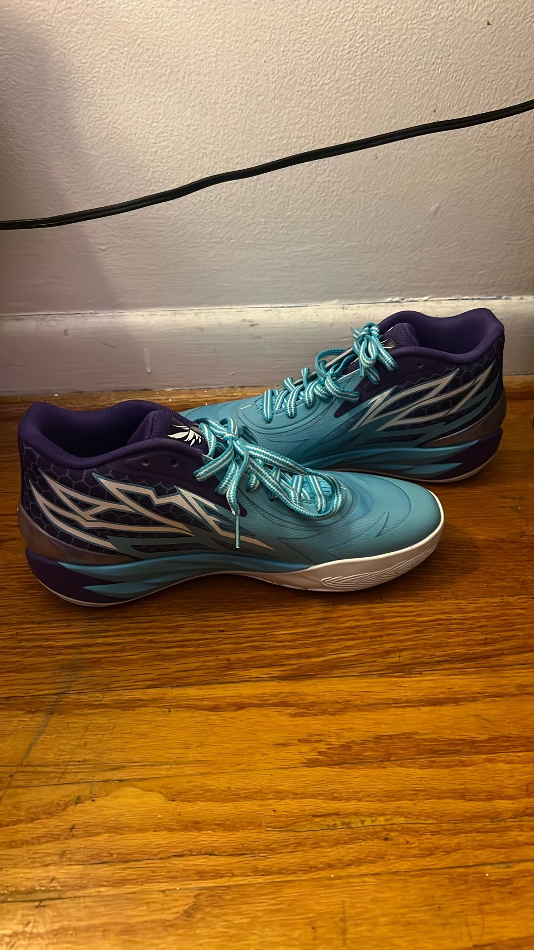 Brand New Blue And Purple LaMelo Ball Basketball Shoes