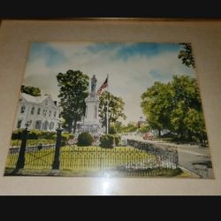 Beautiful Watercolor but Davis Gray of Gray Studios
Monument says Hampton roads