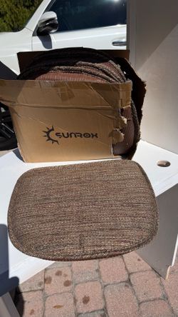 Brown seat cushions 6