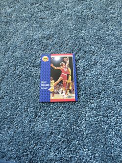 Rockets Fleer '91-'92 Matt Bullard card