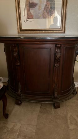 Real marble top bar