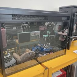 New 26 inch electric fireplace insert ultra thin heater with log set realistic flame remote control