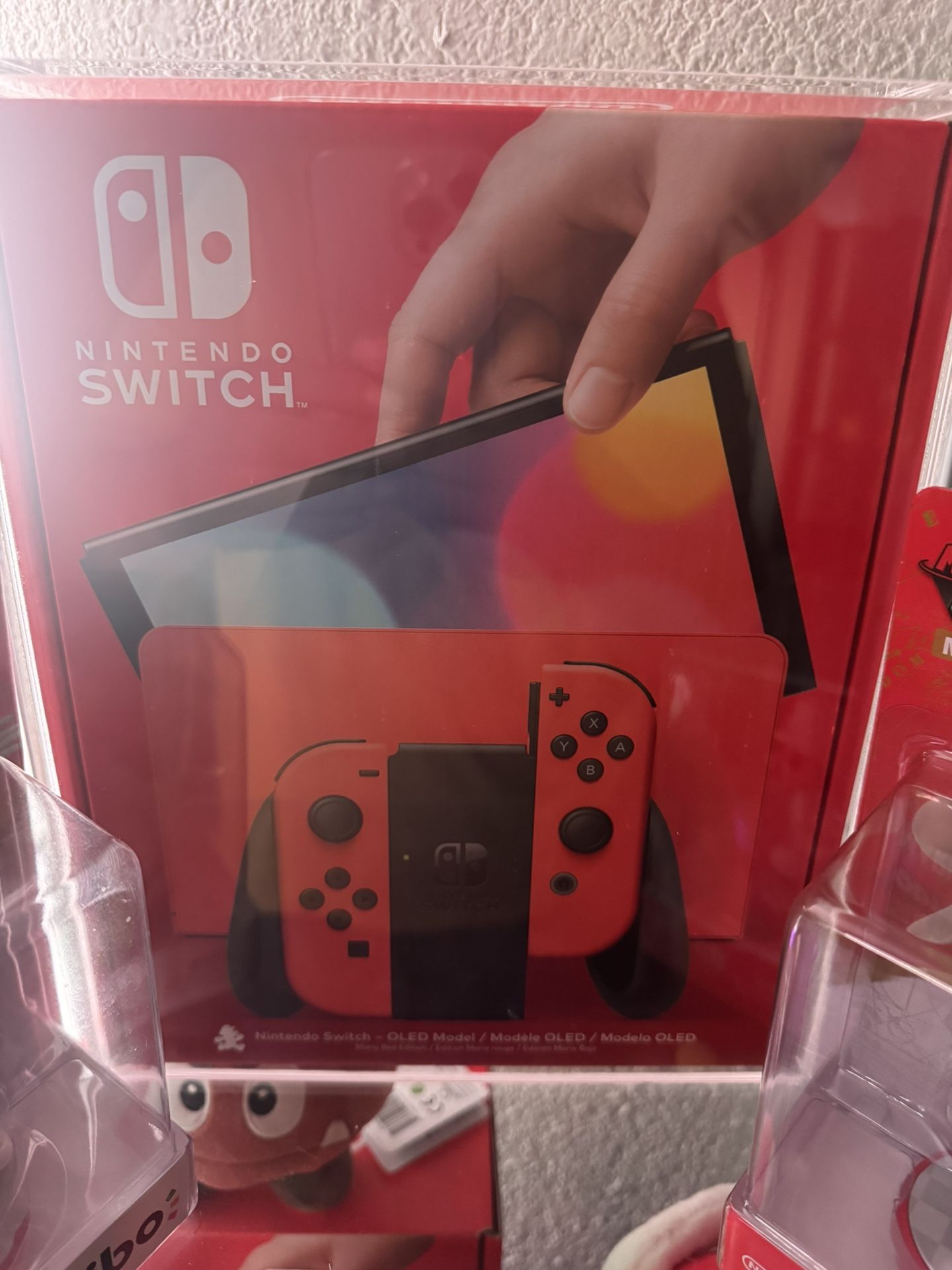 New In Acrylics Switch Oled Mario Red Edition