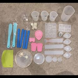 Cheap resin molds and supplies (see description for prices)