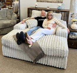 Stupendous Oversized Chaise, Modular Corduroy Sectional Color Options 👉 PLEASE ASK FOR JON GREEN WHEN YOU ARRIVE!