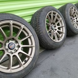 4 wheel 15x8 4 Lugs  New 4rims and 4 tires new Universal 