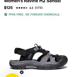 Keen Women's Ravin H2 Sandal Size 7.5US