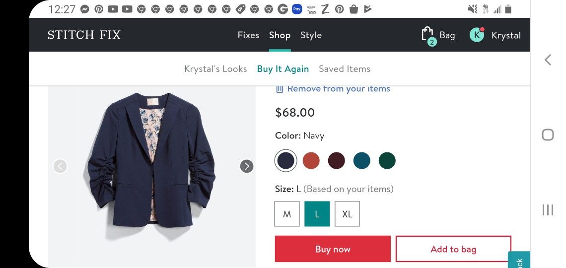 New Adorable Blazer. Never Worn Size Medium. 50$ Paid 68$