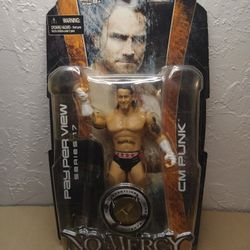 CM Punk Wrestling Action Figure Jakks Pacific PPV Series 17 No Mercy Wrestling Figure WWE ECW TNA AEW