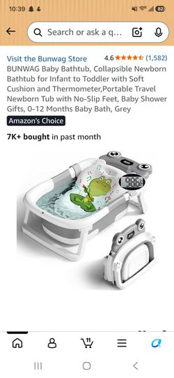Foldable baby bath tub