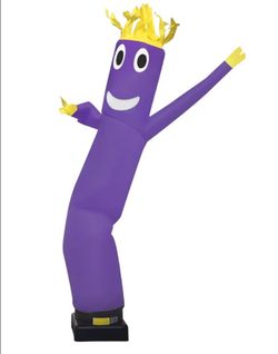10ft Purple Wacky Waving Inflatable Tube Guy Without Blower