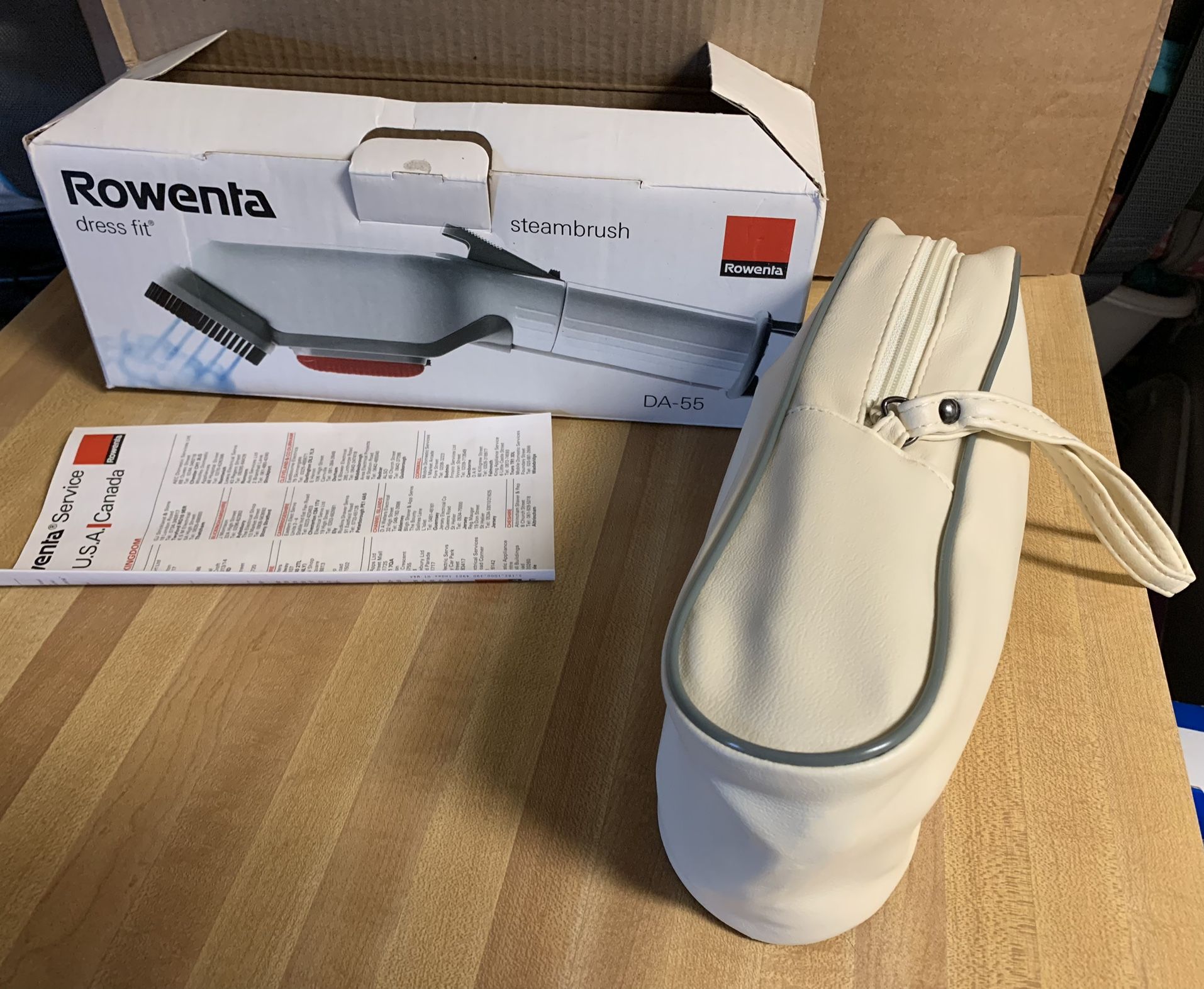 Rowenta Portable Garment Steamer with Removeable Steam Brush Model # DA55