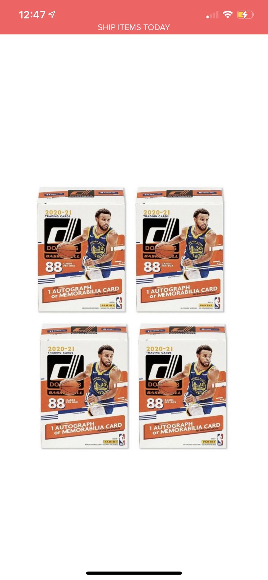 Panini donruss Basketball Blaster Box x4 Lot 