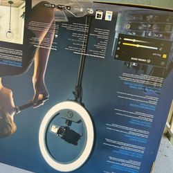 Ring Light, Streaming Light, Multi-Mount Compatible, Camera Compatible, LED Light, Adjustable Brightness, Content Creation, Streaming Setup, Lighting 